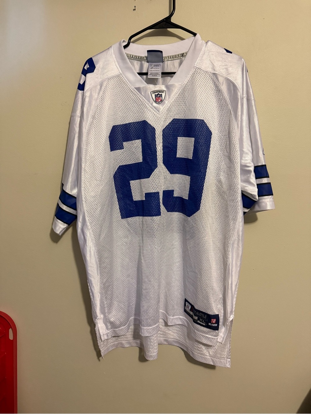 Dallas cowboys Reebok White and Blue #29 NFL Jersey